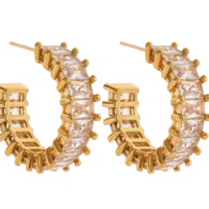 Leyya Zircon Hoops